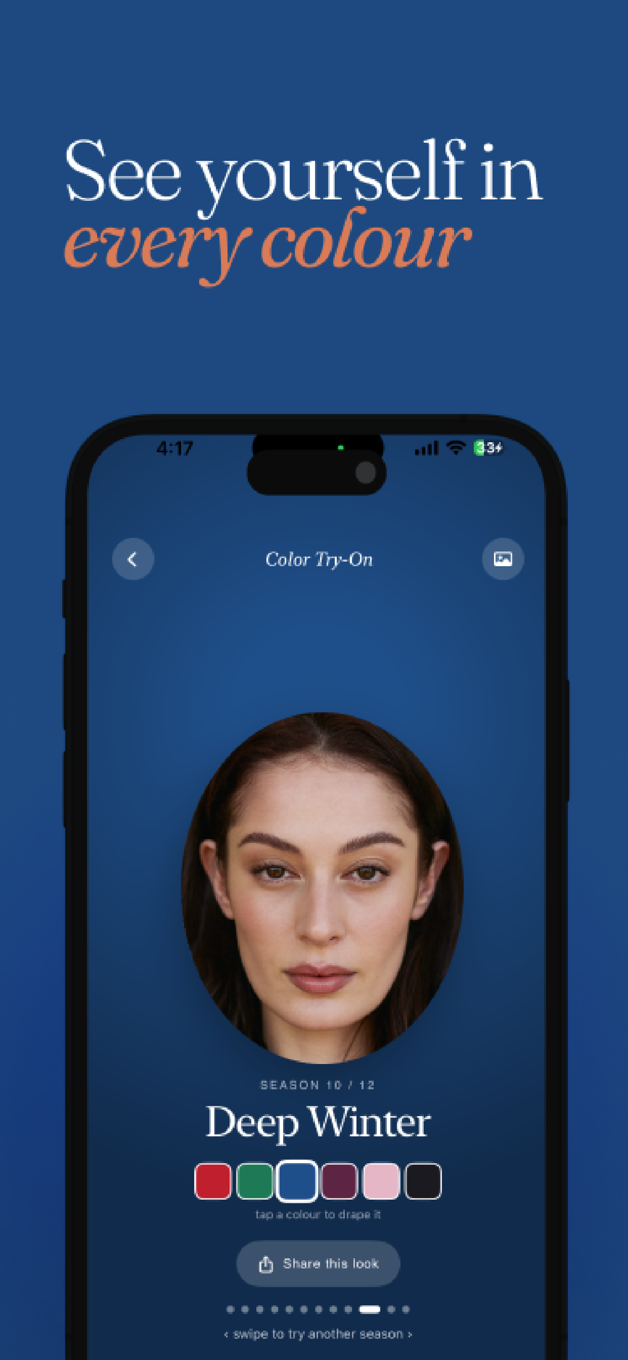 Color Try-On — see yourself in every colour