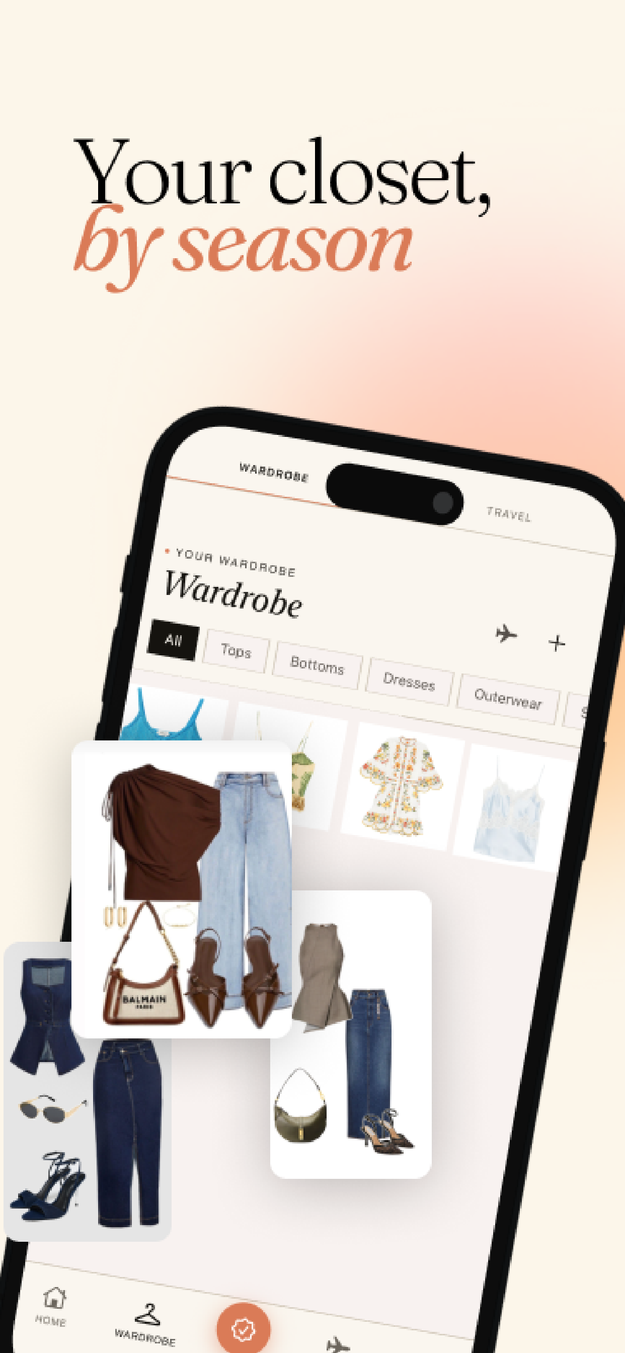Your closet, organised by season